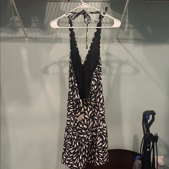 NWT Free People Black and White Halter Dress - Picture 6 of 7
